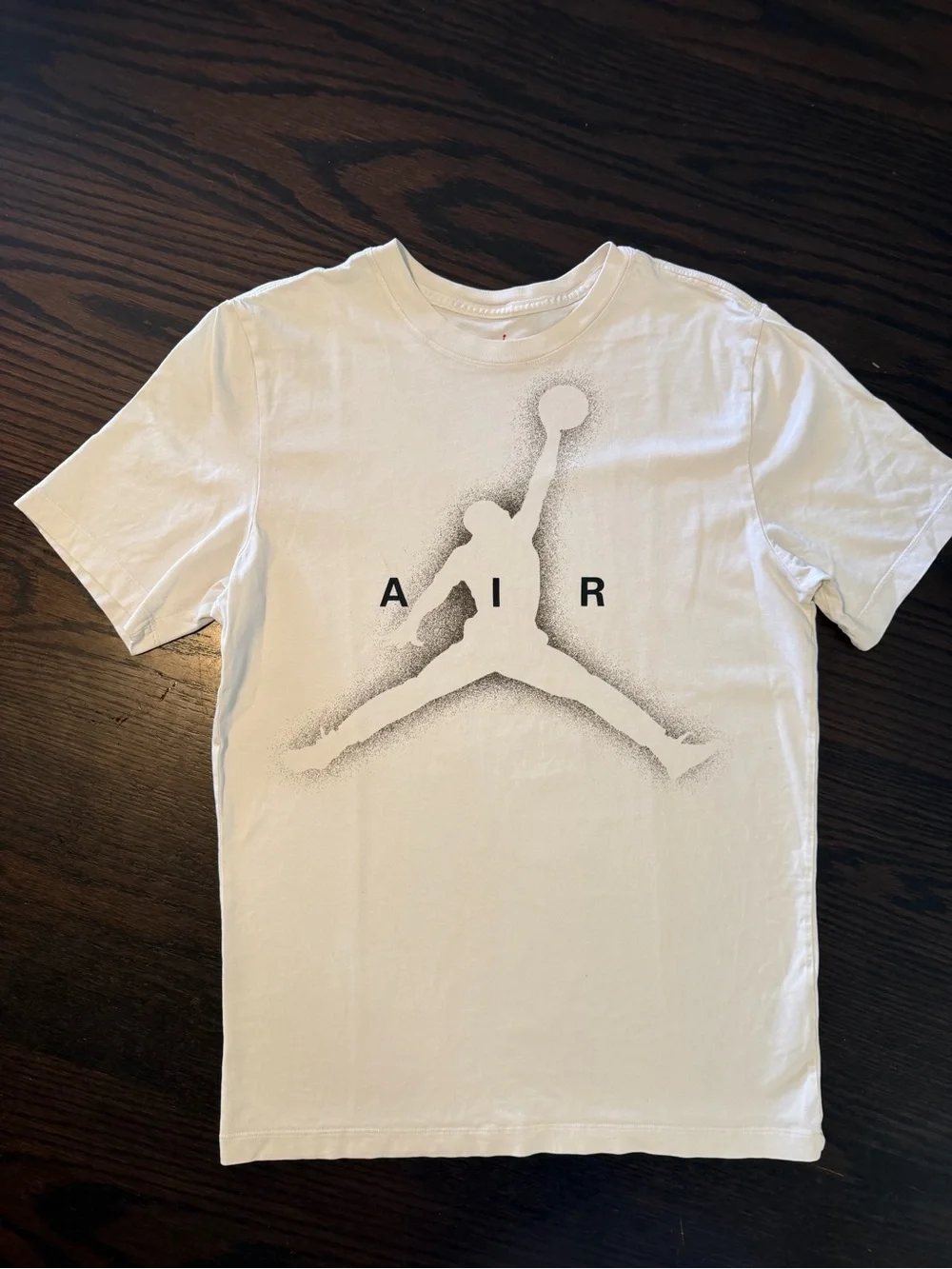 Jordan White Short Sleeve Tee with Black Jumpman & Multicolor Nike Logo (2 tees)
